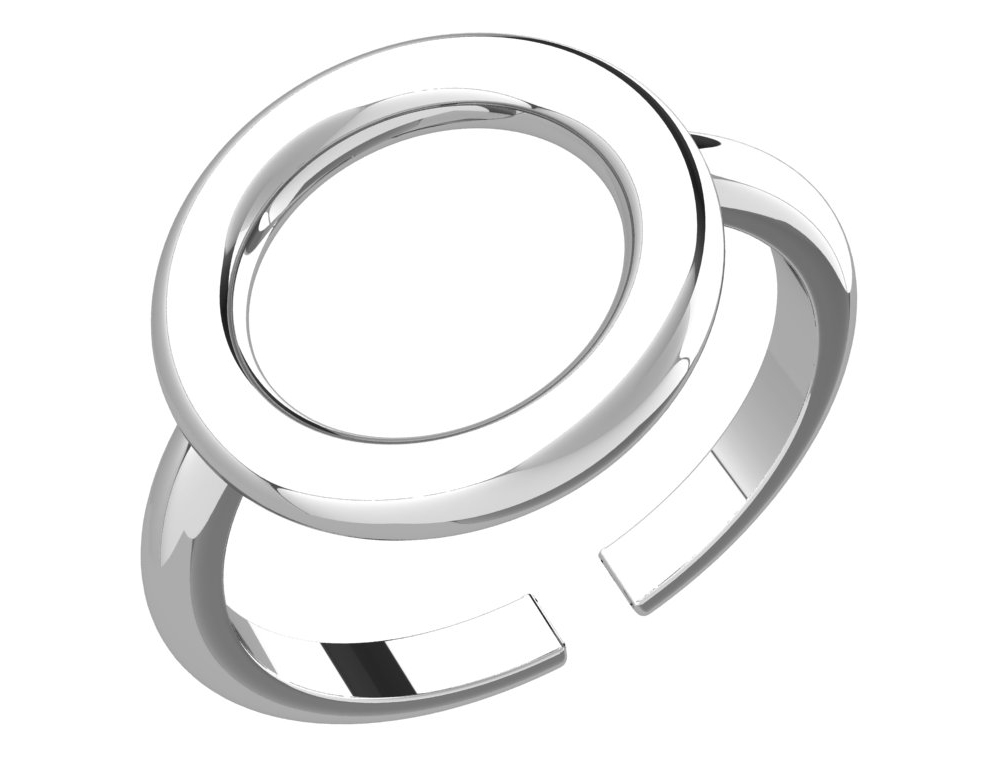 Серебряное кольцо «Геометрия»